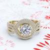 1.64ct Round Diamond Gold Engagement Ring - 10GG63V